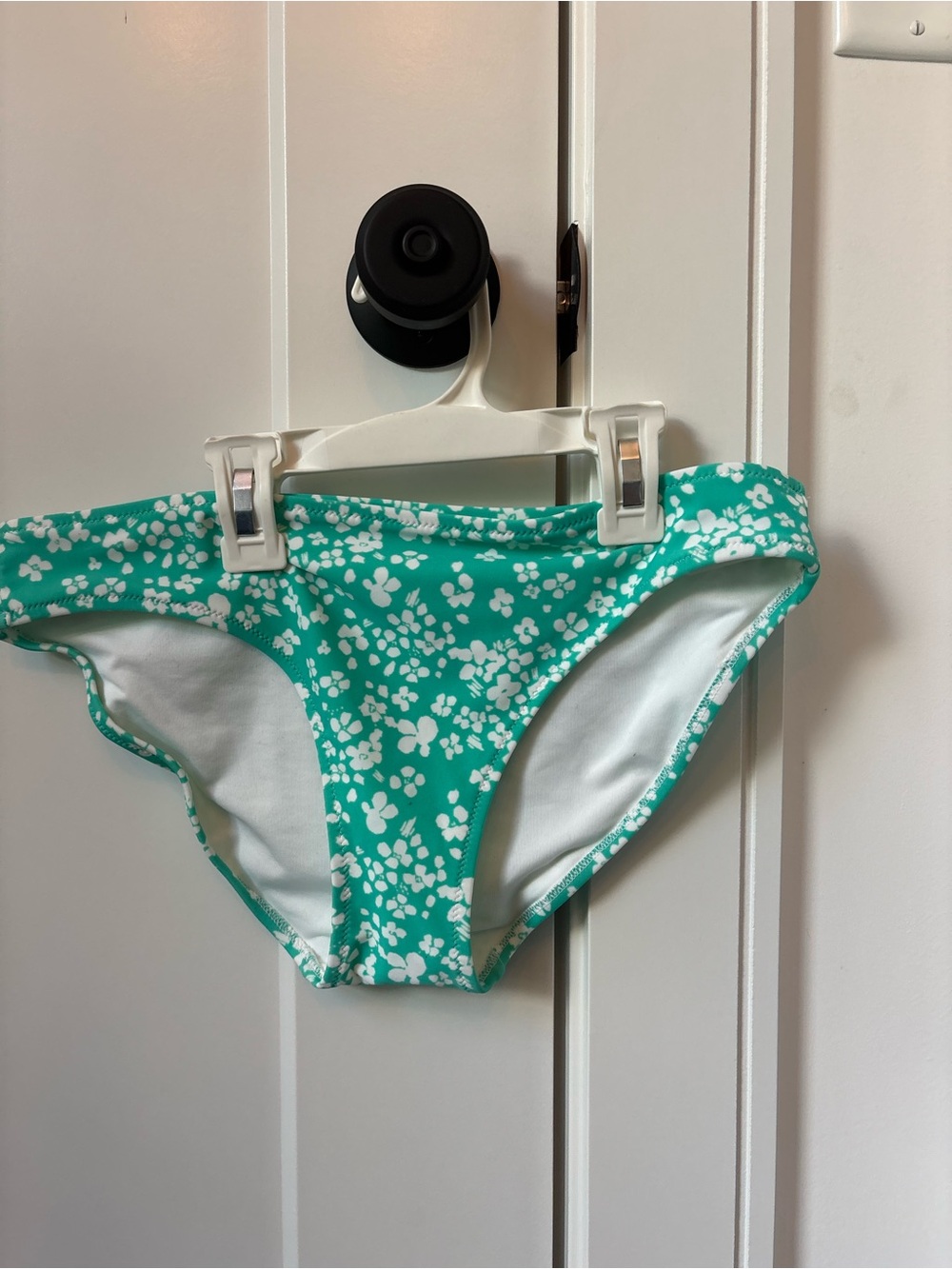 Aerie Floral Bikini Bottoms in Teal Green/blue